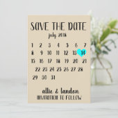 Save the Date Kalender (Stehend Vorderseite)