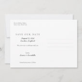 Save the Date Kalender August 2024 Monat Postkarte (Rückseite)