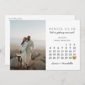 Save the Date Kalender August 2024 Monat Postkarte (Vorne/Hinten)