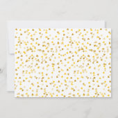 Save the Date Kalender Elegantes Gold Foto Einladung (Rückseite)