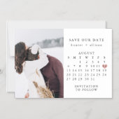 Save the Date Kalender | Foto Magnet (Vorderseite)