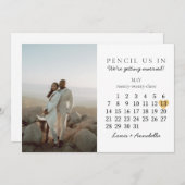 Save the Date Kalender Gold Herz Mai 2023 Monat Einladung (Vorne/Hinten)