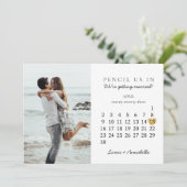 Save the Date Kalender Gold Herzstück April 2023 M Einladung (Stehend Vorderseite)