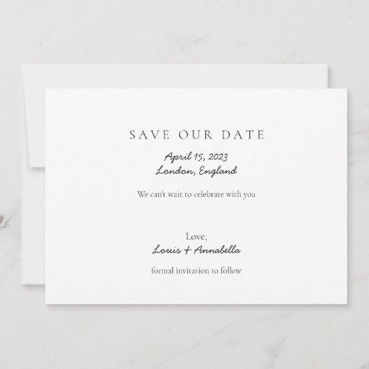 Save the Date Kalender Gold Herzstück April 2023 M Einladung (Rückseite)