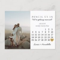 Save the Date Kalender Herz August 2024 Monat