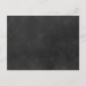 Save the Date Kalender Herz Mason Jar Chalkboard Ankündigungspostkarte (Rückseite)