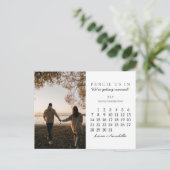Save the Date Kalender Juli 2024 Postkarte (Stehend Vorderseite)