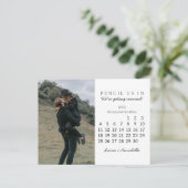 Save the Date Kalender Juni 2023 Monat Postkarte (Stehend Vorderseite)