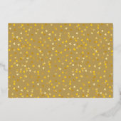 Save the Date Kalender Liebe Herz Gold Folieneinladung (Rückseite)