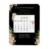 Save the Date Kalender Magnet Custom - Juni (Vertikal)
