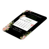 Save the Date Kalender Magnet Custom - Juni (Linke Seite)
