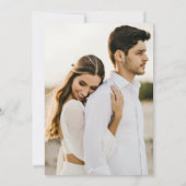 Save the Date Kalender Minimale Arch Foto-Karte (Rückseite)