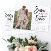 Save the Date Kalender Postkarte Rustikale Moderne