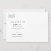 Save the Date Kalender Rose Herzstück Dezember 202 Einladung (Rückseite)