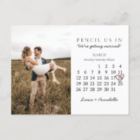 Save the Date Kalender Rose Herzstück März 2023 Mo