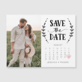 Save the Date Kalender Rustikales Landesmagazin Magnetkarte (Vorderseite)