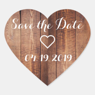Save the Date Kalenderaufkleber Herz-Aufkleber