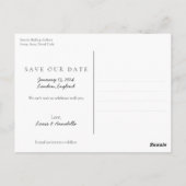 Save the Date Kalenderherz Januar 2024 Monat Postkarte (Rückseite)