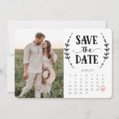 Save the Date Kalenderkarte Rustikales Land (Vorderseite)