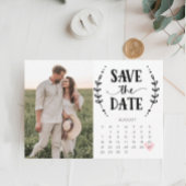 Save the Date Kalenderkarte Rustikales Land