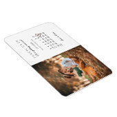 Save the Date Kalendermonat Hochzeitsankündigung Magnet (Rechte Seite)