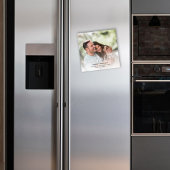 Save the Date Kalligrafie Script Foto Magnetic Magnetkarte