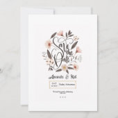 Save the Date Kalligraphieankündigung (Vorderseite)