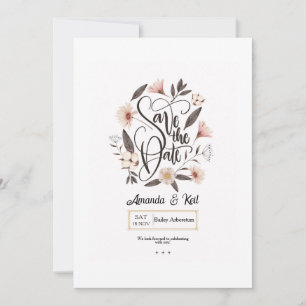Save the Date Kalligraphieankündigung