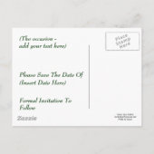 Save the Date Kanada Geese Nature Postcard Ankündigungspostkarte (Rückseite)