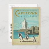 Save The Date | Kapstadt, Südafrika Ankündigungspostkarte (Vorne/Hinten)