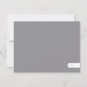 Save the Date // Karkohle & Creme Monogramm (Rückseite)
