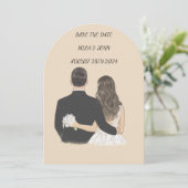 SAVE THE DATE KARTE (Stehend Vorderseite)