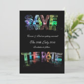 Save The Date Karte (Stehend Vorderseite)