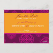 SAVE THE DATE KARTE: Charme 1 Postkarte (Rückseite)