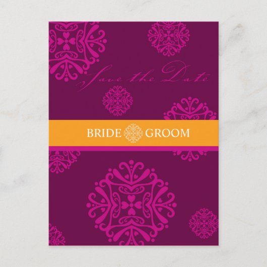 SAVE THE DATE KARTE: Charme 1 Postkarte (Vorderseite)