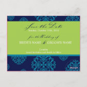 SAVE THE DATE KARTE: Charme 2 Postkarte (Rückseite)