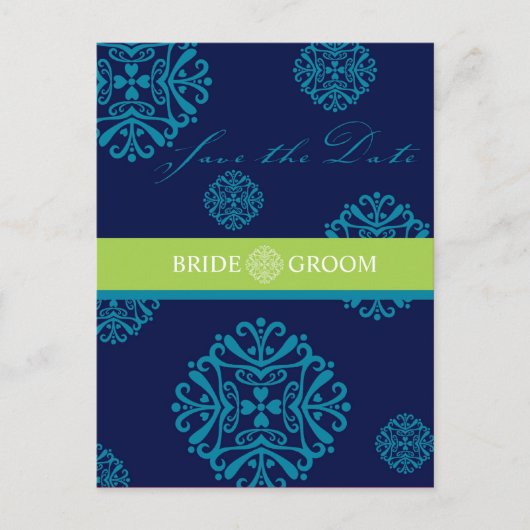 SAVE THE DATE KARTE: Charme 2 Postkarte (Vorderseite)