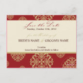 SAVE THE DATE KARTE: Charme 9 Postkarte (Rückseite)