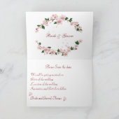 Save the Date Karte - Cherry Blossom (Innenseite)