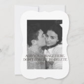 SAVE THE DATE KARTE - DATUM, NACHRICHT, FARBE (Rückseite)