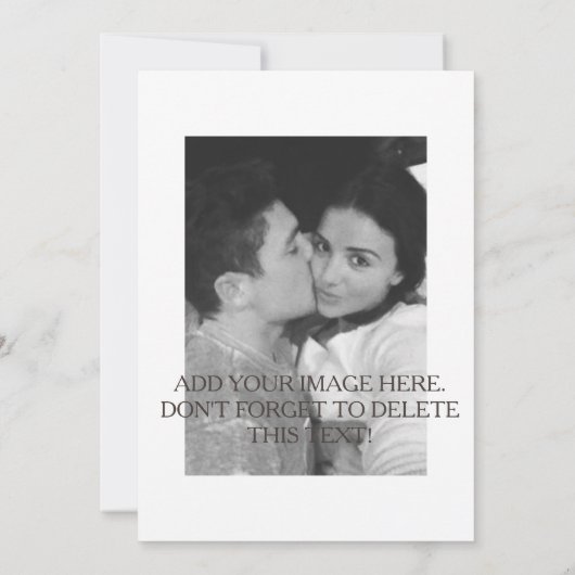 SAVE THE DATE KARTE - DATUM, NACHRICHT, FARBE (Rückseite)