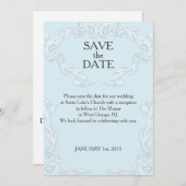 SAVE THE DATE KARTE - DATUM, NACHRICHT, FARBE (Vorne/Hinten)