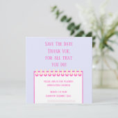 Save the Date-Karte des Pastelfeder-Lehrers Date (Stehend Vorderseite)