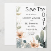 Save the Date-Karte des verzauberten Gartens Date (Vorne/Hinten)