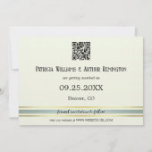 Save the Date Karte des verzauberten Waldgebirges (Rückseite)