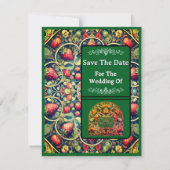 Save-The-Date-Karte Erdbeermuster Save The Date (Vorderseite)