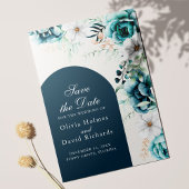 Save the Date-Karte für aquamarine und Off-White-W Save The Date