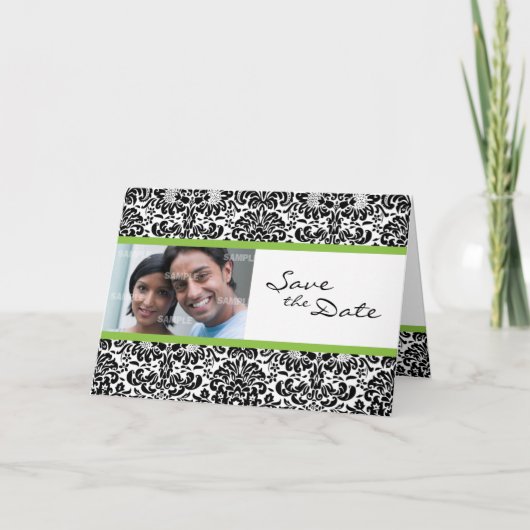 Save the Date Karte für Damaskop-Wallpaper (Vorderseite)