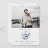 Save the Date-Karte für das Foto der Unterwasserkr Dankeskarte (Vorderseite)