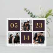 Save the Date Karte für das Fotolackenband (Stehend vorne)